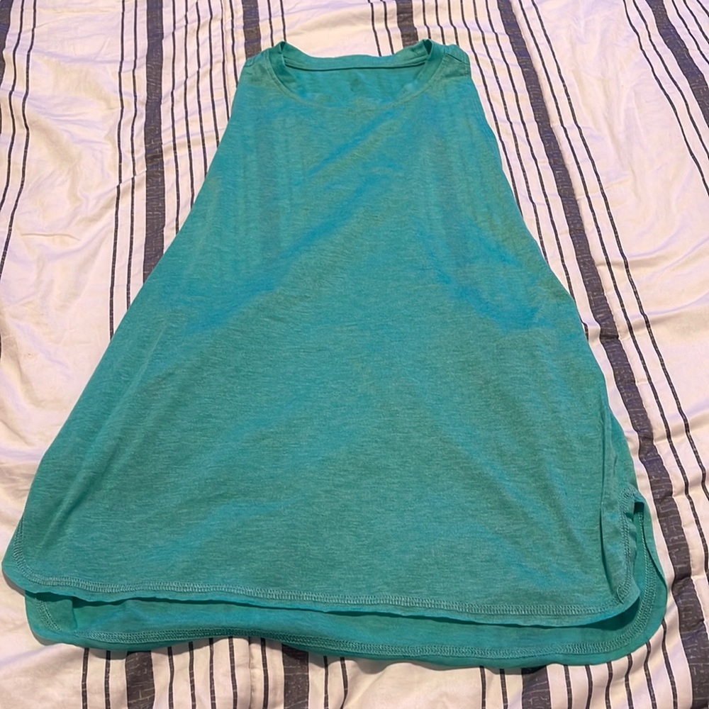 Teal medium workout tank